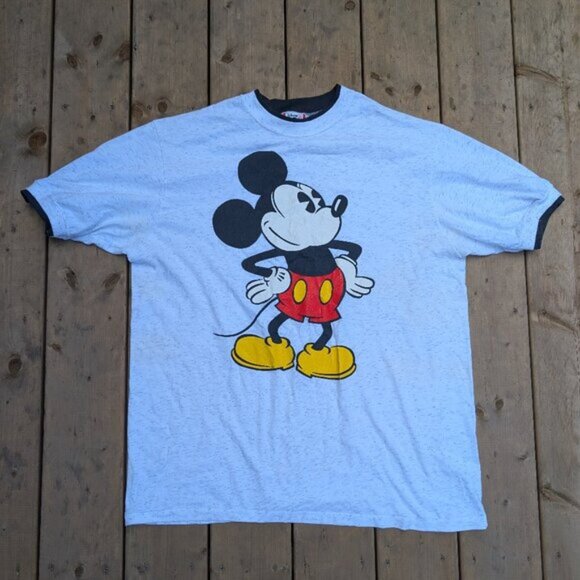 Vtg Disney Men's Mickey & Friends Classic Pullover Short Sleeve T-Shirt One Size - Picture 1 of 9